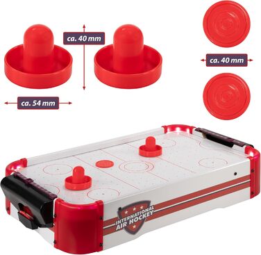 Міні-настільна гра Nexos Trading Air Hockey зі світлодіодним освітленням та вентилятором 55 x 31 x 9,5 см