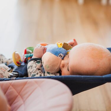 Плюшева гримуча конячка, розвиваюча іграшка, від 3 місяців, без бісфенолу А, Playgro Toy Box Horse Clip-Clap, синій/кольоровий, 40