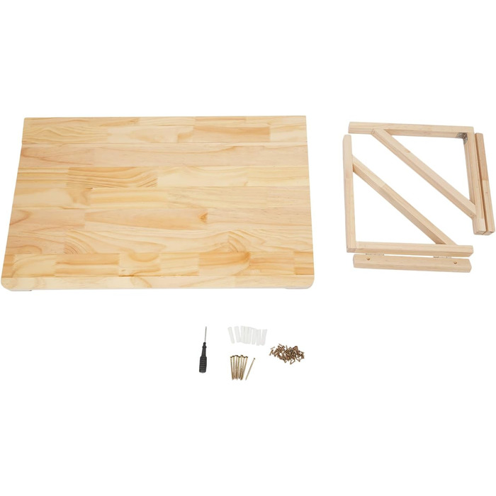 Настінний розкладний стіл, соснова деревина, розкладний верстак, плаваючий стіл для балкону, офісу, ванної кімнати, каравану, складу (80 * 50 см) 80*50 см