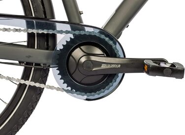 Чоловічий міський велосипед Airtracks 28 дюймів XXL, посилений, до 150 кг, міський велосипед CI.2880, втулка Shimano Nexus з 7 швидкостями та динамо - матово-чорний - розміри рами 56 см та 60 см - модельний рік 2026, 60 см (підходить для велосипедистів зр