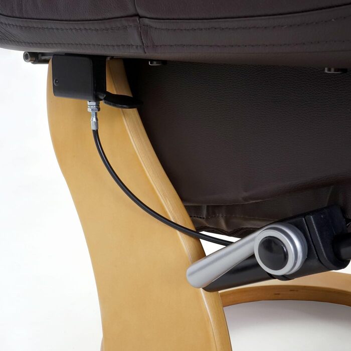 Крісло для відпочинку Robas Lund Calgary 2, коричнева шкіра, 64021BN5 коричневий/натуральний