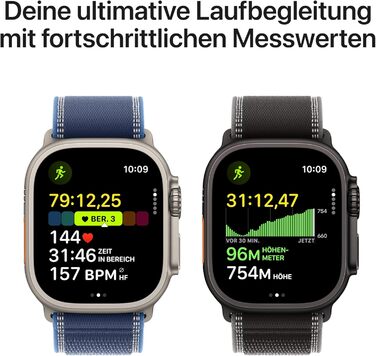 Мм преміальний смарт-годинник для бігу та комбінованих видів спорту з міцним титановим корпусом чорного кольору та петлею Trail Loop чорного/вугільно-сірого кольору (M/L) Trail Loop M/L - для обхвату зап&39ястя 145-220 мм Чорний/вугільно-сірий Титановий к