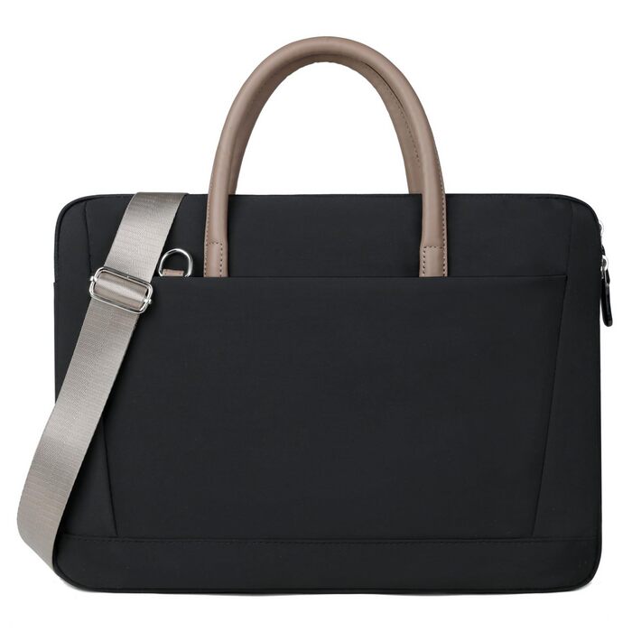 Сумка для ноутбука FUNSEED для чоловіків, 15 дюймів (38,1 см), поліестер, легка, міцна, робоча, для комп&39ютера, ноутбука, сумка-мессенджер, портфель для подорожей, офісу, чорна