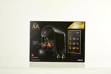 Кавоварка в капсулах Philips LM8012/60 - подвійна порція, подвійна насолода, 1 або 2 чашки, ристретто, еспресо, лунго або Grand Caf Long, подвійна капсула, справжня якість еспресо, піаніно чорний