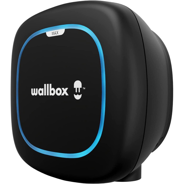 Зарядний пристрій для електромобілів (11 кВт, тип 2, Wi-Fi, Bluetooth, OCPP, внутрішній/зовнішній, 7м, проста установка), чорний