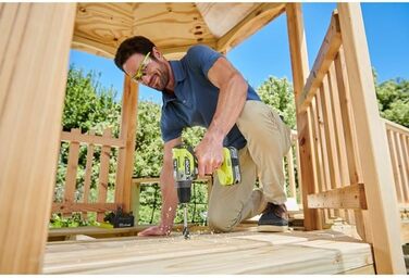 Перфоратор Ryobi r18pd5 - 0 один без вугільних щіток, 18 В, без акумулятора, 0 Вт, 18 В, зелений, стандартний