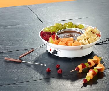 Шоколадне фондю Rosenstein & Shne електричне шоколадне фондю на 2 особи, 15 Вт (електричне шоколадне фондю, електричне шоколадне фондю, дитяче Різдво)