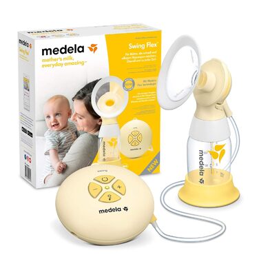Електричний молоковідсмоктувач Medela Swing Flex Компактний дизайн З щитками для грудей PersonalFit Flex і технологією двофазного