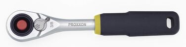 Компактна тріскачка Proxxon 23162 MICRO 10 мм (3/8') з дрібними зубцями, 72 зуби Розмір головки 28x15 мм Загальна довжина 150 мм