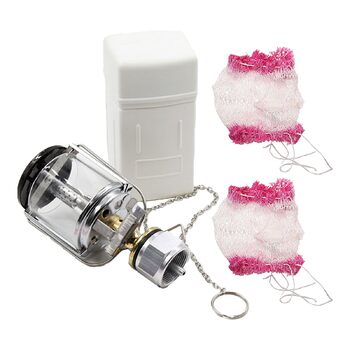 Газовий кемпінговий ліхтар Kichvoe, портативний із системою запалювання, компактний пропановий ліхтар для намету та використання на свіжому повітрі, міцний газовий ліхтар з абажуром та коробкою для перенесення