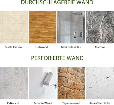 Душова полиця Bestdon без свердління, душова полиця самоклеюча кошик для душу Алюмінієва полиця для ванної кімнати настінна полиця