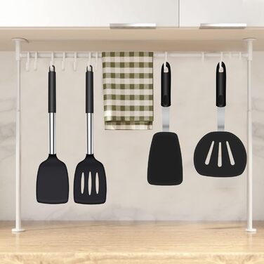 Шпатель силіконовий, термостійкий силіконовий шпатель з прорізами Кухонні гаджети Шпатель без бісфенолу А, безпечна для миття в по