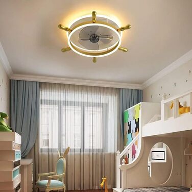 Сучасні стельові вентилятори з підсвічуванням, плоскі, закриті стельові вентилятори, невидимі, безшумні стельові вентилятори з під