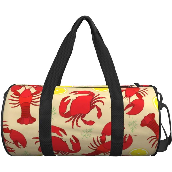 Дорожня сумка-хобо з дизайном омарів та крабів, спортивна сумка для чоловіків та жінок, сумка-мішок, спортивна сумка