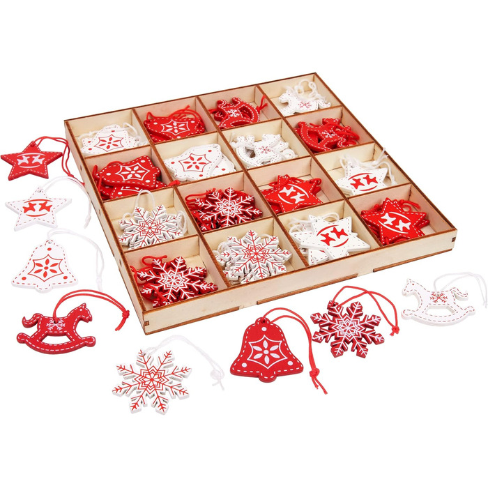 Набір різдвяних прикрас 48 предметів BRUBAKER