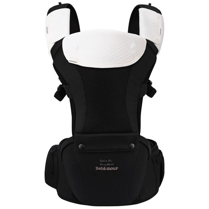 Переноска Bebear, Bebamour для дітей 0-36 місяців, рюкзак-переноска 3D air mesh для новонароджених і малюків, схвалена відповідно