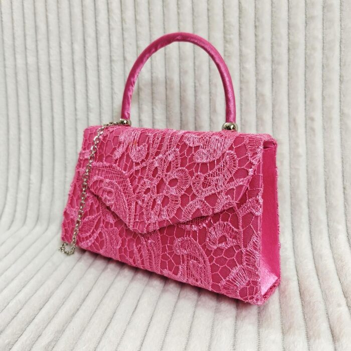 Нова з біркою вінтажна сумочка з мереживом, квітковим принтом, для нареченої, на весілля, вечірня, святкова, клатч, сумка на плече, біла, середнього розміру, ніжно-рожева, 9