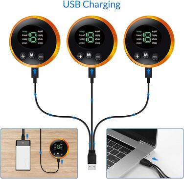EMS Тренажер для м'язів живота, USB-акумуляторний пристрій