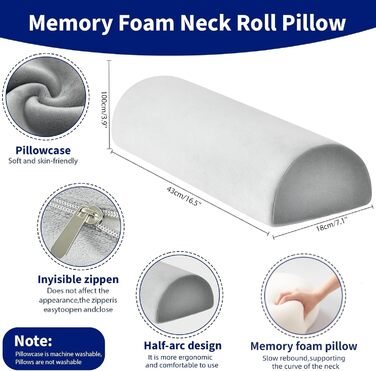 Подушка SOONHUA з піни з пам&39яттю форми, підставка для ніг, опора для ніг, поперекова подушка, валик для шиї для полегшення болю в спині для тих, хто спить на спині та на боці