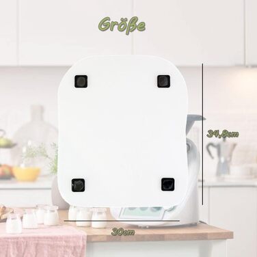 Розсувна дошка Eucteje Розкатна дошка Обладнання для розсувної дошки Килимок Glider Підкладкова дошка Аксесуари Сумісні з кухонним комбайном Thermomix TM5 TM6