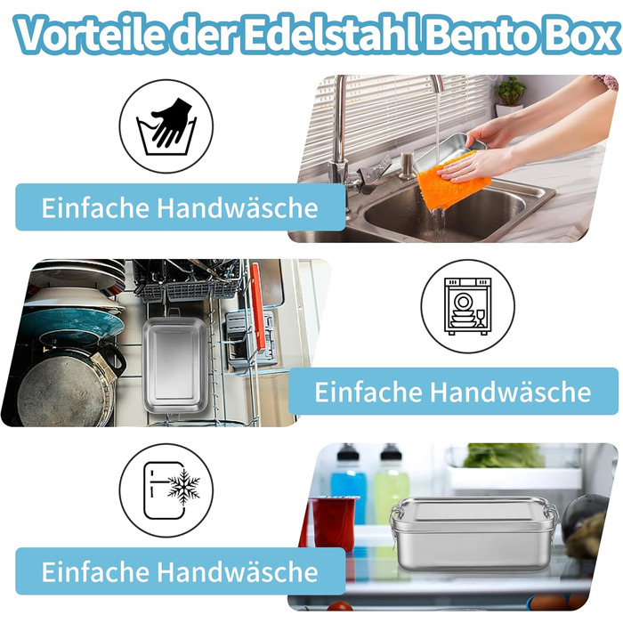 Ланчбокс Homikit з нержавіючої сталі, 850 мл, з двома відділеннями та сумкою для дітей та дорослих. Герметичний контейнер для сніданку/обіду для школи, офісу та подорожей. Можна мити в посудомийній машині.