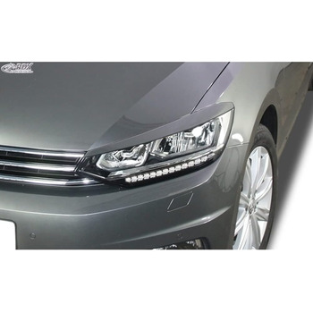 Накладки на фари сумісні з Volkswagen Touran (5T) 2015- (LED) (ABS)