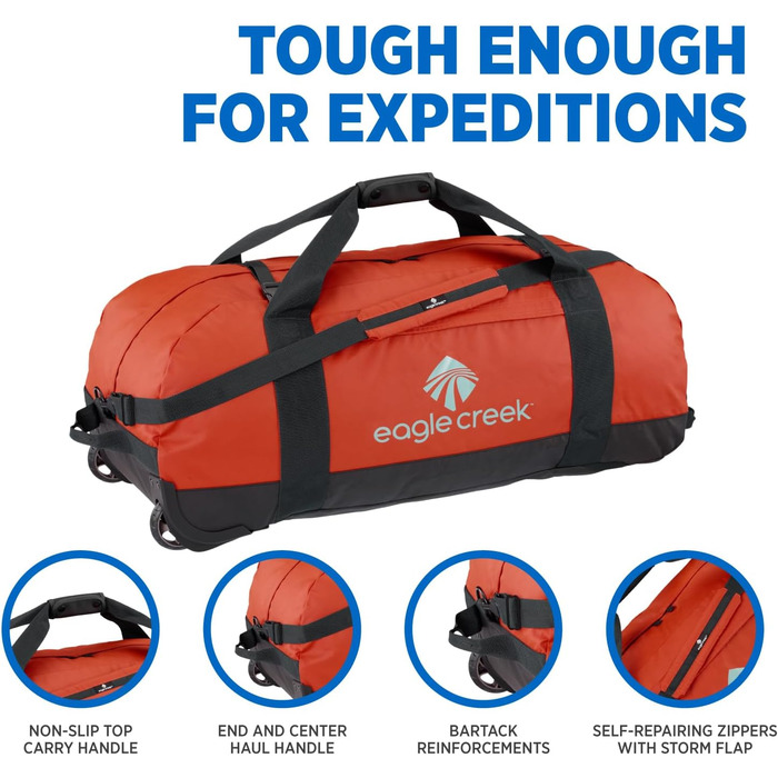 Надлегка туристична сумка для кемпінгу та відпочинку на природі, що протирається, червона глина 91 см Red Clay