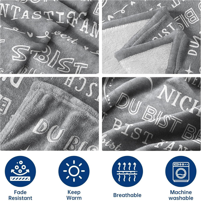 Подарунки для жінок та чоловіків, персоналізована ковдра, подарунок на день народження для жінок, подарунки-подяки для дівчини, сестри, колеги, суперм&39яка фланелева ковдра 62 x 52 дюйми, сірий