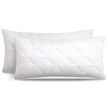 Подушка &quotСоня&quot 40x80, 2 шт. Подвійна упаковка подушок із багаторазовим наповнювачем з мікрофібри (40 x 80 см) 40 x 80, 2 шт.