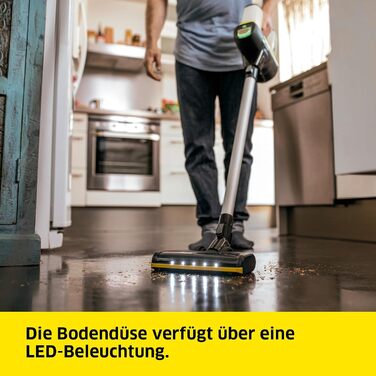 Акумуляторний пилосос Krcher VC 6 Cordless ourFamily, 2 рівні всмоктування, час роботи до 50 хв, вага 2,8 кг, акумулятор 25,2 В, н