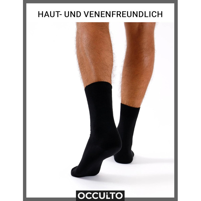 Чоловічі шкарпетки Occulto зі 100 бавовни, 10-20 пар (модель Ingo), розмір 43-46, 10 пар Чорний