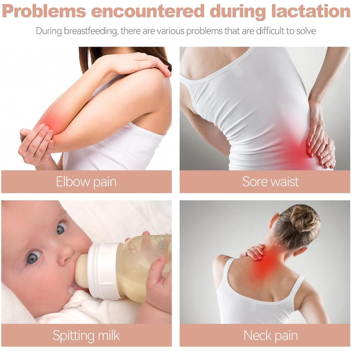 Подушка для годування, подушка для вагітних, багатофункціональна подушка для годування материнства з регульованим поясним ременем та захисними поручнями, чохол зі 100 бавовни (лев)