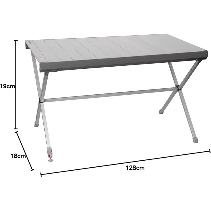 Стіл Brunner Titanium Axia 4 сріблясто-чорний