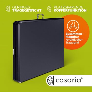 Комплект пивних наметів CASARIA 180 см Складана пивна лавка Широкий стіл Пластикові пивні лавки Пивний стіл Фестивальний намет Пивний набір Складаний стіл Кемпінг Пивний сад Антрацит