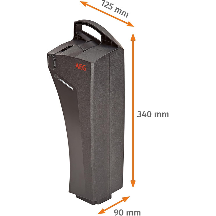 Акумулятор для електровелосипеда Prophete, AEG SideClick, Li-Ion 36V, 12.8 Ah (460.8 Wh), CAN V2.5, сумісний з усіма електровелосипедами Prophete