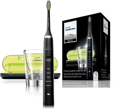 Електрична зубна щітка Philips Sonicare DiamondClean з технологією Sonic HX9352/04, чорна