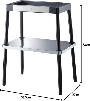 Підставка WMF, Гриль-стіл, Аксесуари для всіх грилів WMF Master Grill, Настільна підставка для гриля, висота 72 см, кромарган матовий/сріблястий