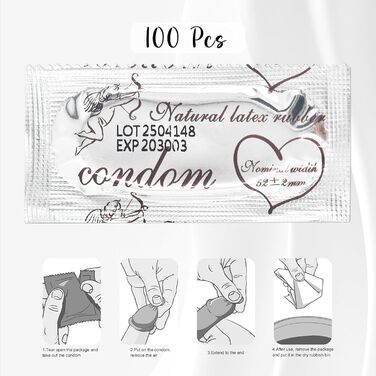 Презервативи Luyuttn, ультратонкі, 53 мм, 100 шт