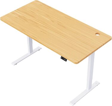 Стіл з електричним регулюванням висоти, функцією пам&39яті, регульованим захистом від зіткнень та плавним пуском/зупинкою для використання вдома (білий) White Max 1, 1