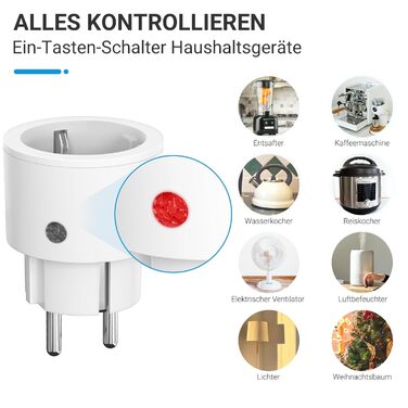 Розетки SURNICE з дистанційним керуванням, розетка перемикається 10А/2300Вт, радіус дії 40м, радіорозетки з дистанційним керуванням програмовані (1T3R)