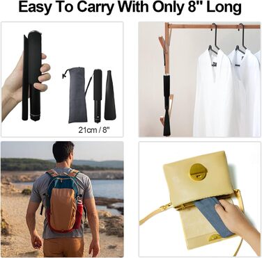 Довгий ріжок для взуття - телескопічний 38 см 94 см, алюмінієвий сплав, довгий ріжок для взуття, металевий довгий ріжок для взуття