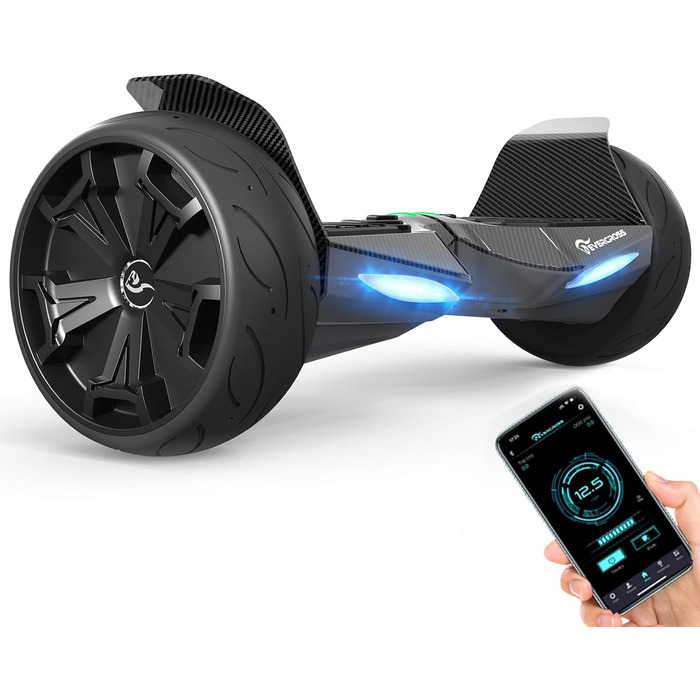 Гіроборд EVERCROSS 8,5" Offroad – універсальний самобалансуючий скутер з підтримкою додатку та Bluetooth, посилений акумулятор 4Ah, для дітей, пі