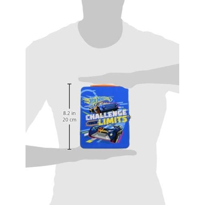 Колекційний кейс Theo Klein 2883 Hot Wheels, металевий кейс для іграшок до 18 автомобілів, 21 x 15,5 x 8,5 см, іграшка для віком в