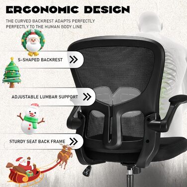 Ергономічне офісне крісло Storeo Imp, до 150 кг, сітка, чорний