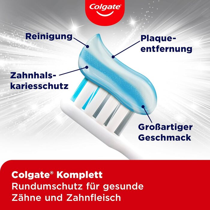 Зубна паста Colgate Complete Ultra White 12x75 мл - дбайливо видаляє плями для природного відбілювання зубів - повний всебічний захист для здорових зубів