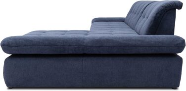 Колекція Moric кутовий диван, L-подібний диван, кутовий диван, L-подібний диван 300 x 172 x 80 см (Ш x Г x В), темно-синій, правий шезлонг, темно-синій