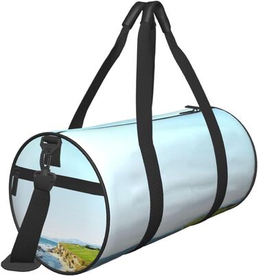 Спортивна сумка, дорожня сумка, пляжна сумка з принтом, сумка для гольфу, сумка на ніч, чорна, універсальний розмір