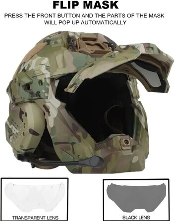 Тактичний штурмовий шолом II з маскою, гарнітурою, вентилятором із захистом від запотівання, військовий мисливський страйкбольний шолом, захисне спорядження для пейнтболу CS, сірий