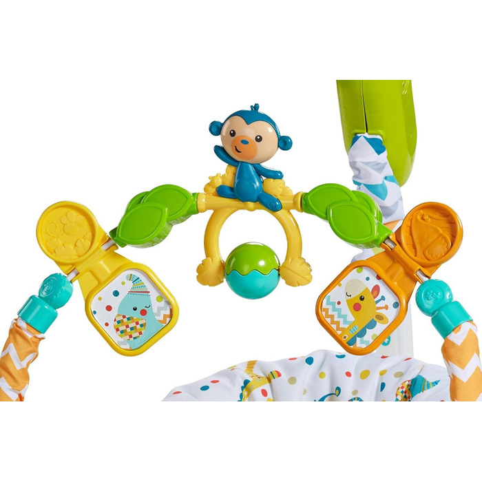 Компактні ходунки Carnaval Baby Walker Fisher-Price Jumperoo зі світлом, звуком і музикою, розбірні для зручного транспортування 9 місяців і старше, FDG98