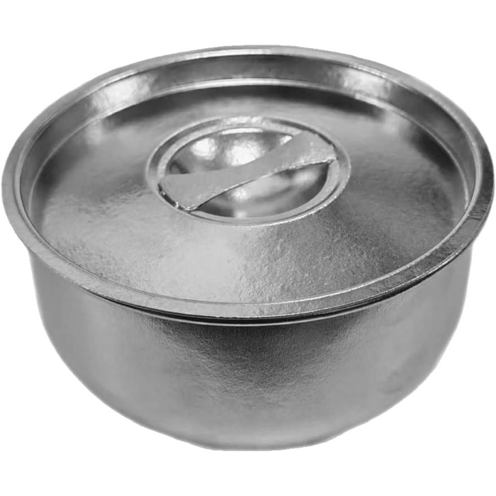 Одношарова металева миска об&39ємом 600 мл з ізольованою кришкою, контейнер для ланчу для гарячих страв та рішення з кришкою для любителів активного відпочинку. Одношаровий металевий харчовий контейнер.